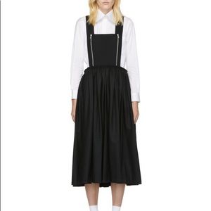 Black Zip Pinafore Dress by Comme des Garcons Comme des Garcons